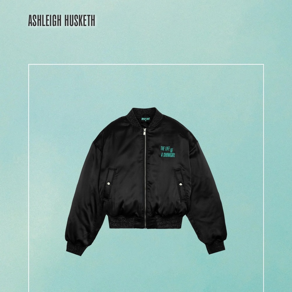 Taylor Swift Black Wi$hlist BOMBER JACKET